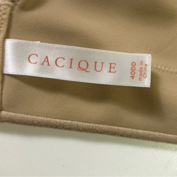 Cacique Beige Smooth Lightly Lined Full Coverage T-Shirt Bra 40DD - Picture 9 of 10